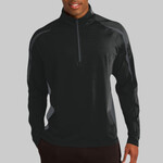 Sport Wick ® Stretch 1/4 Zip Colorblock Pullover